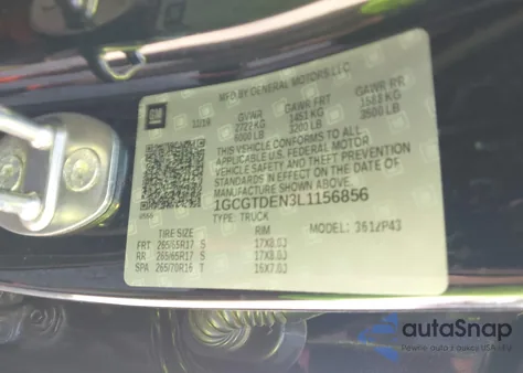 2020 Chevrolet Colorado 4Wd Short Box Z71 из США, поврежденный, VIN 1GCGTDEN3L1156856